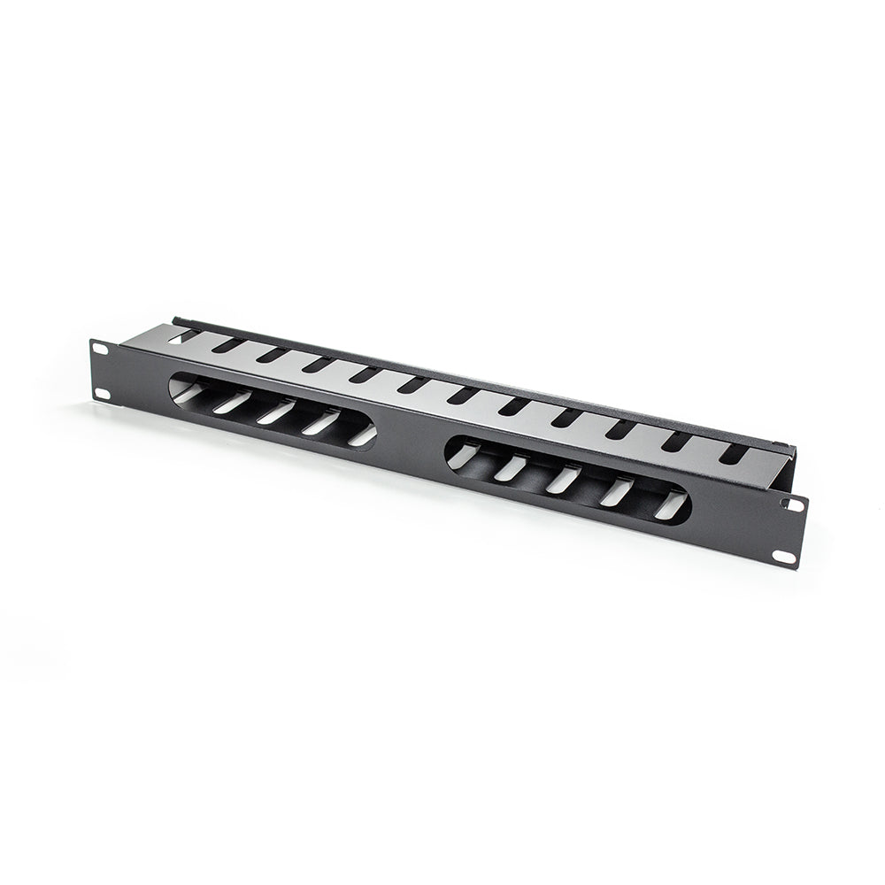 1RU Horizontal 12 SLOTS Metal Cable Management Rail