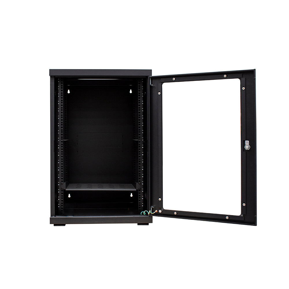 18RU 600mm Wide & 550mm Deep Fully Assembled Swing Frame Hinged Wall Mount Cabinet