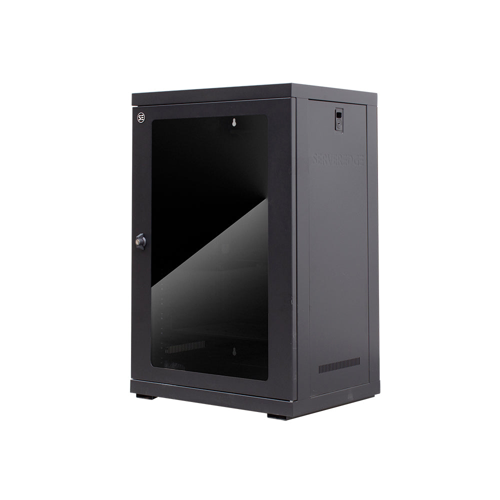 Serveredge 18RU 600mm Wide & 450mm Deep Fully Assembled Wall Mount Server Cabinet