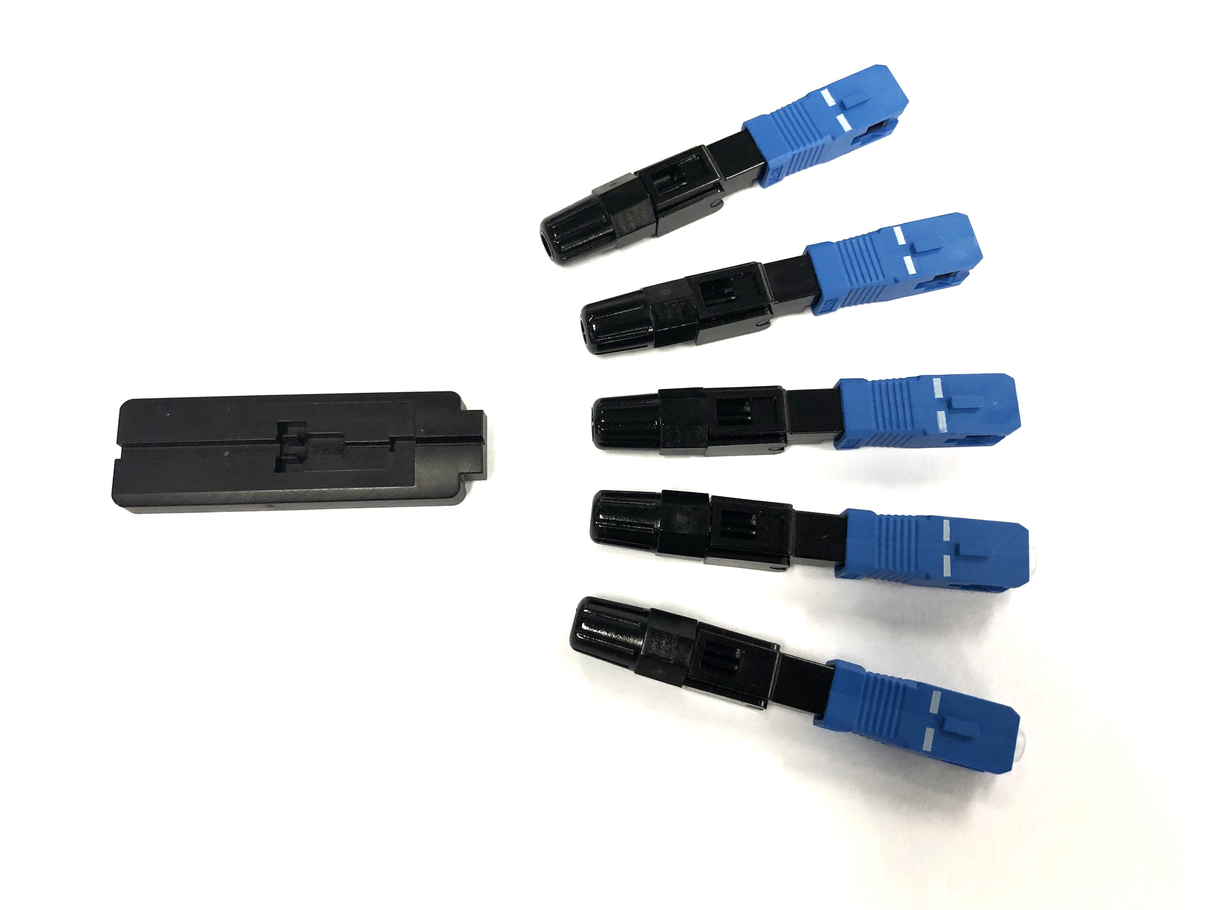 LC Quick Connect Multi Mode OM3/OM4 Fibre Connector, 10 Pack