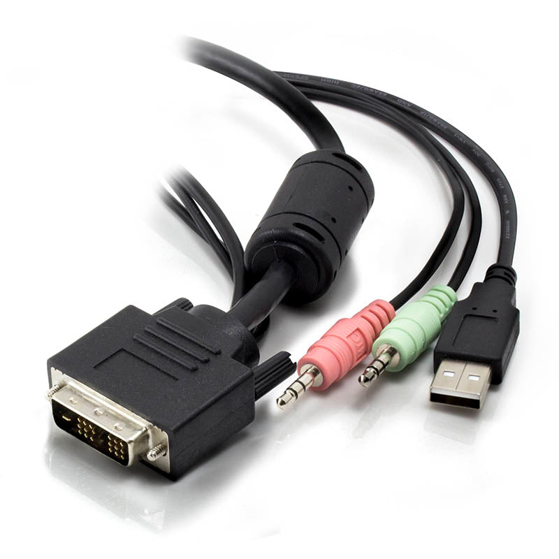 Serveredge 2-Port USB / DVI Cable KVM Switch With Audio & Remote