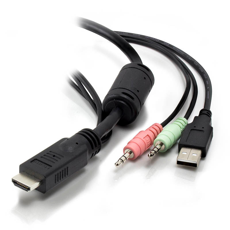Serveredge 2-Port USB / HDMI Cable KVM Switch With Audio & Remote