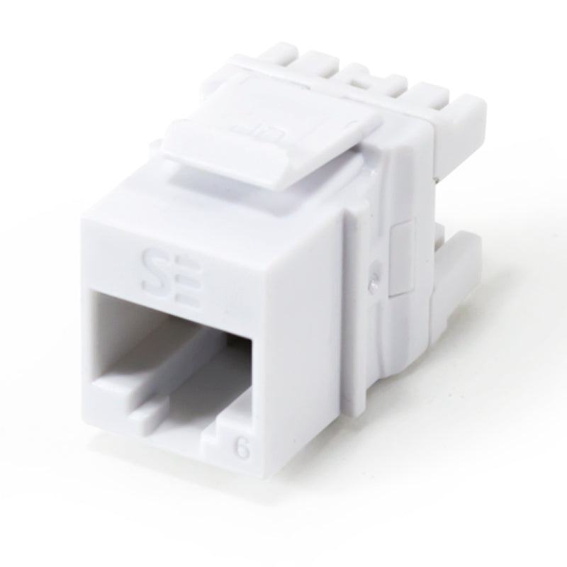 UNIVERSAL CAT6, UTP, RJ45 MODULAR KEYSTONE JACK - Comes in Packs of 10