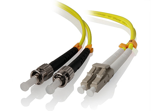 1m LC-ST Single Mode Duplex LSZH Fibre Cable 09/125 OS1