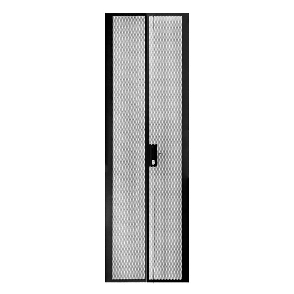 Serveredge 42RU 600mm Wide Peforated/Mesh Split Front/Rear Doors