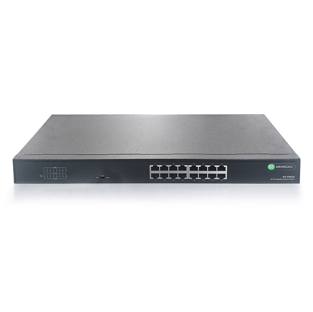 Serveredge 10/100/100Base TX, 16 Port Gigabit Unmanaged Ethernet Switch