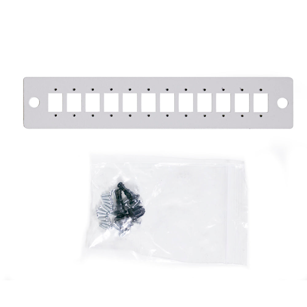 Serveredge 12 Port LC Duplex Face Plate - Suitable for SAFP Series Fobots