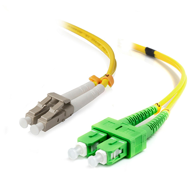 0.5m SCA-LC Single Mode Duplex LSZH Fibre Cable 09/125 OS2