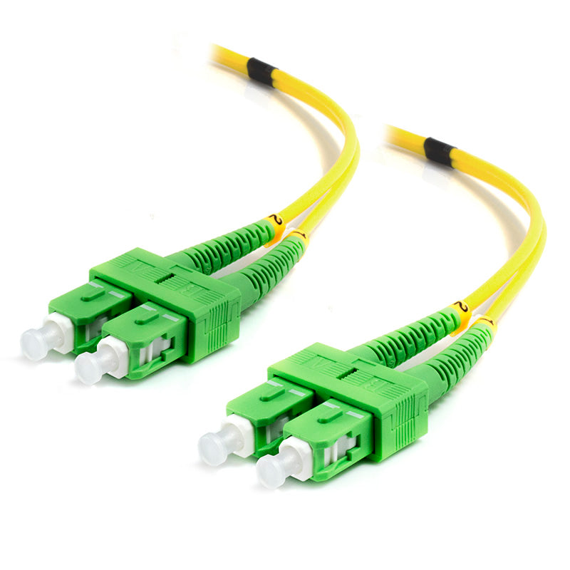15m SCA-SCA Single Mode Duplex LSZH Fibre Cable 09/125 OS2