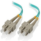 2m SC-SC 10GbE Multi Mode Duplex LSZH Fibre Cable 50/125 OM3