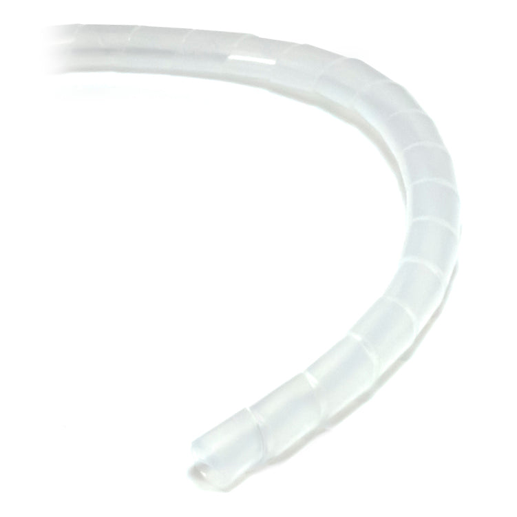 Ty-It 10m Spiral Cable Wrap for Cable Management - 10mm/White