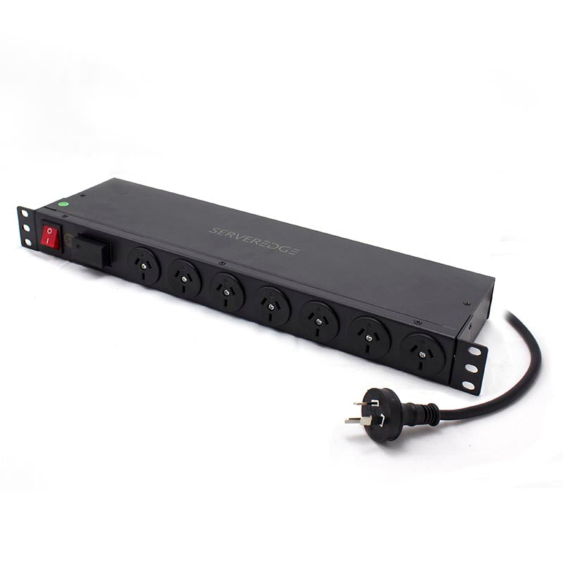 11 Port PDU, (7) 3 Pin AUS GPO Output, (4) IEC C13 Output (1) 3 Pin Au