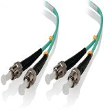 0.5m ST-ST 10G Multi Mode Duplex LSZH Fibre Cable 50/125 OM3