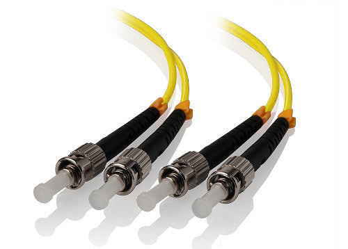 10M ST-ST Single Mode Duplex LSZH Fibre Cable 09/125 OS2