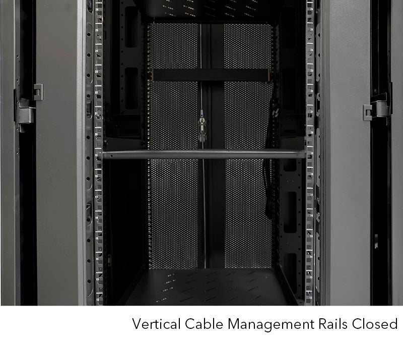 Serveredge 42RU 800mm Wide & 800mm Deep Fully Assembled Free Standing Server Cabinet