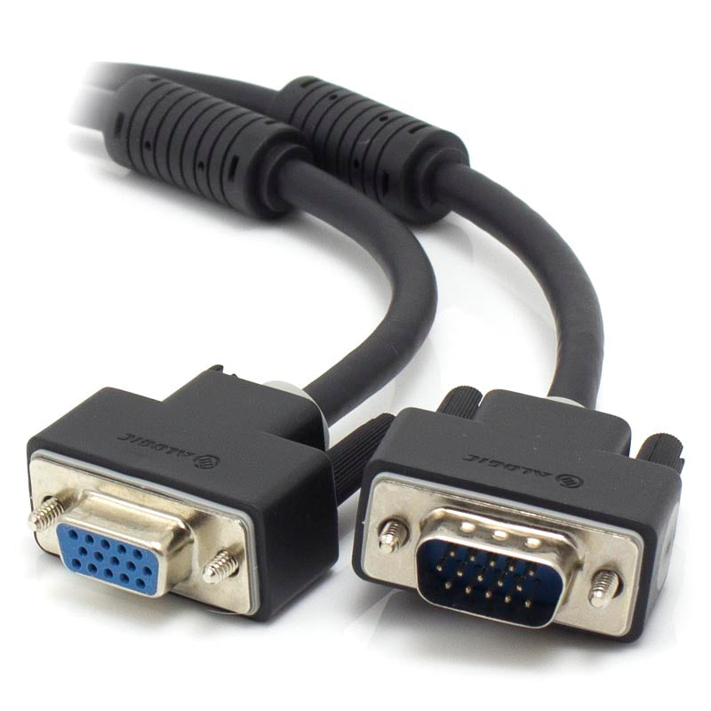 2m VGA/SVGA Premium Shielded Monitor Extension Cable With Filter - Male to Female